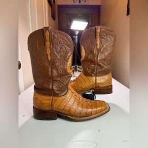 Black Jack Alligator Tail Cowboy Boots Men's Sz 11 Made In USA